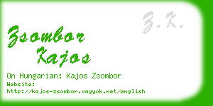 zsombor kajos business card